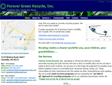 Tablet Screenshot of forevergreenrecycle.com